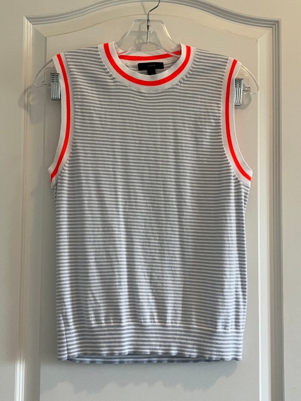 J. Crew striped Cropped Sweater Shell